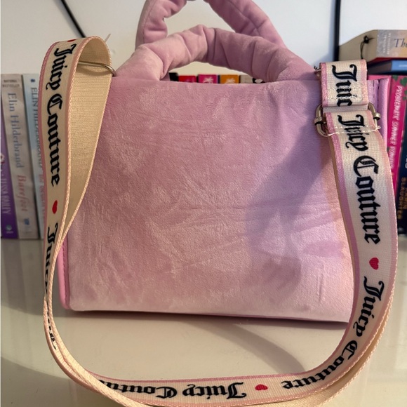 Juicy Couture Light Pink Velvet Tote - Picture 3 of 8